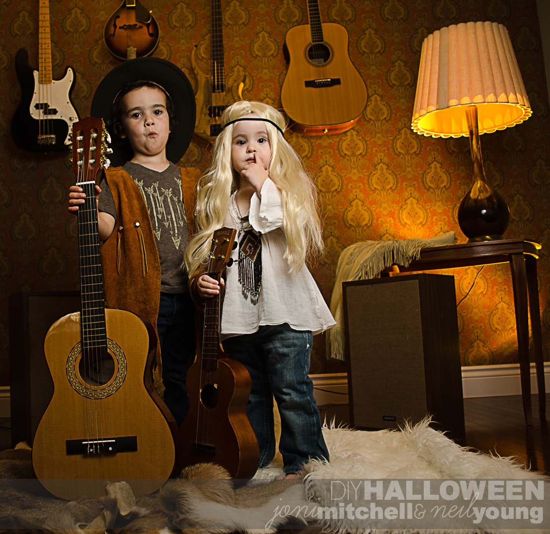 LAST MINUTE DIY HALLOWEEN COSTUME FOR TODDLER SIBLINGS CANADIAN ICONS