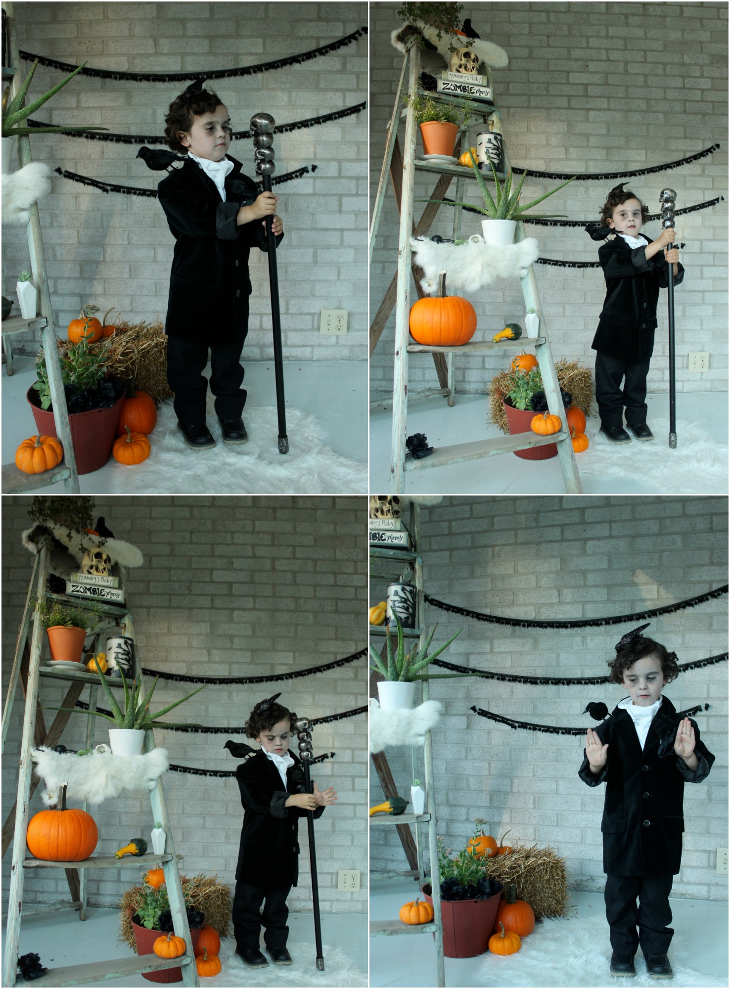 HANDMADE HALLOWE'EN NOSEW DIY TODDLER EDGAR ALLAN POE COSTUME They Roar