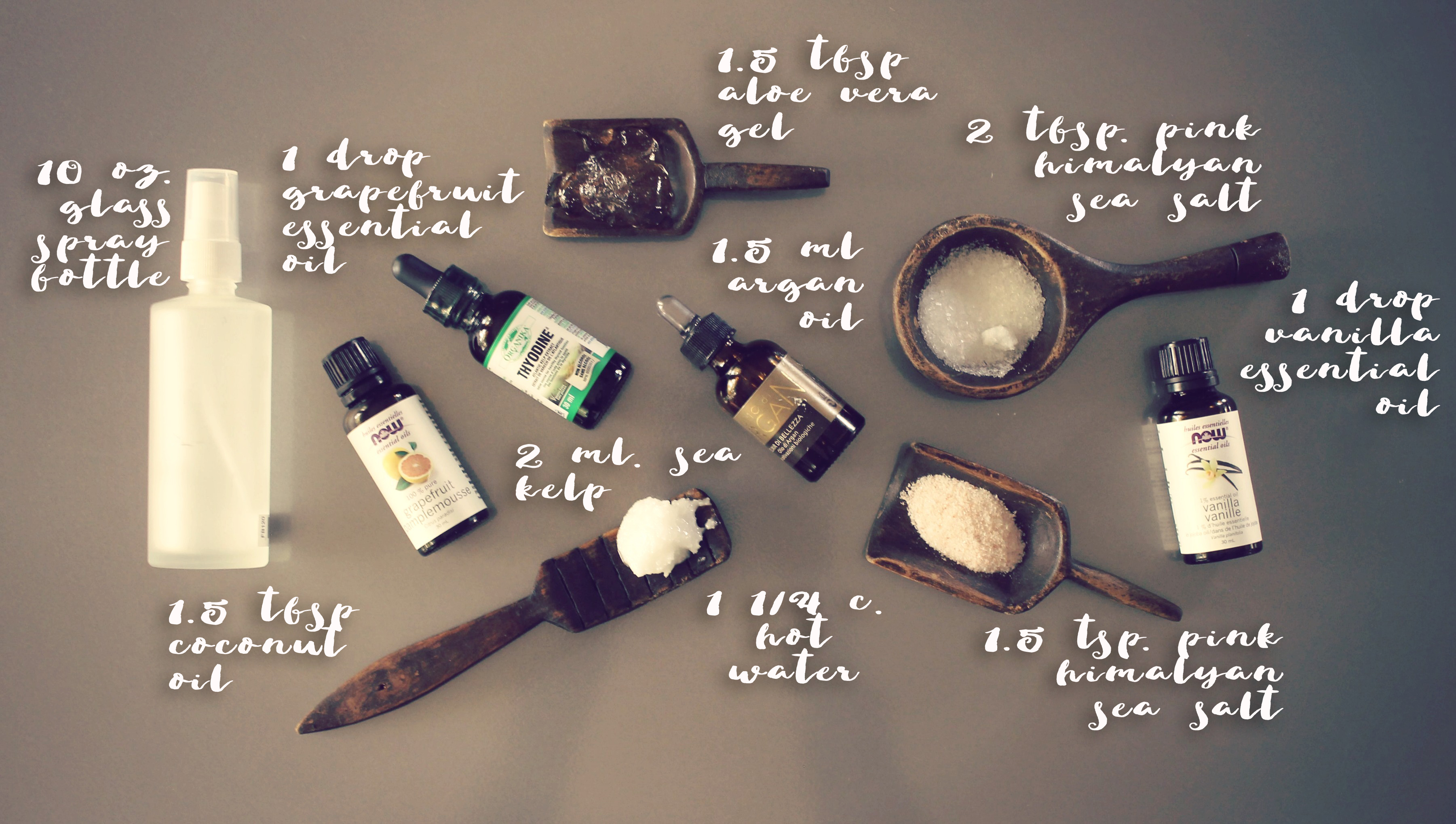 Wellness Wednesday DIY Texturizing Sea Salt Spray They Roar
