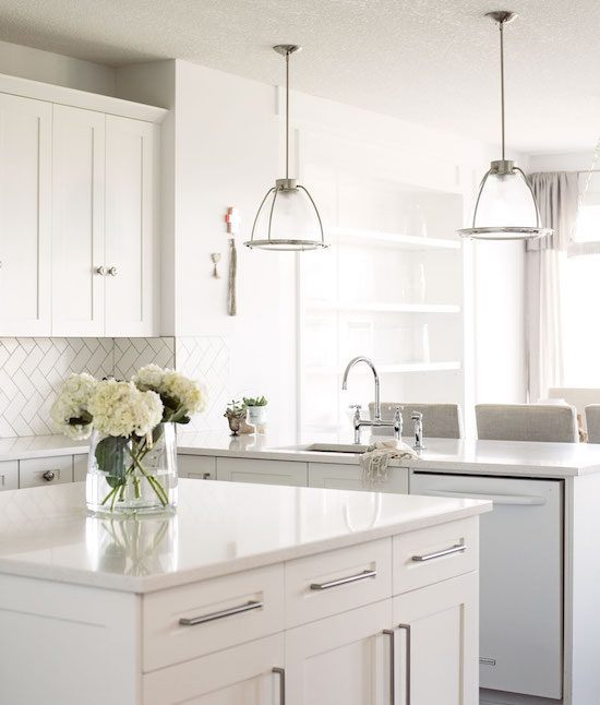 modern kitchen decorated with different shades of cream and white modern kitchen decorated with different shades of cream and white