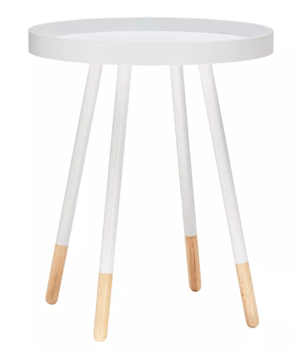 white Target side table