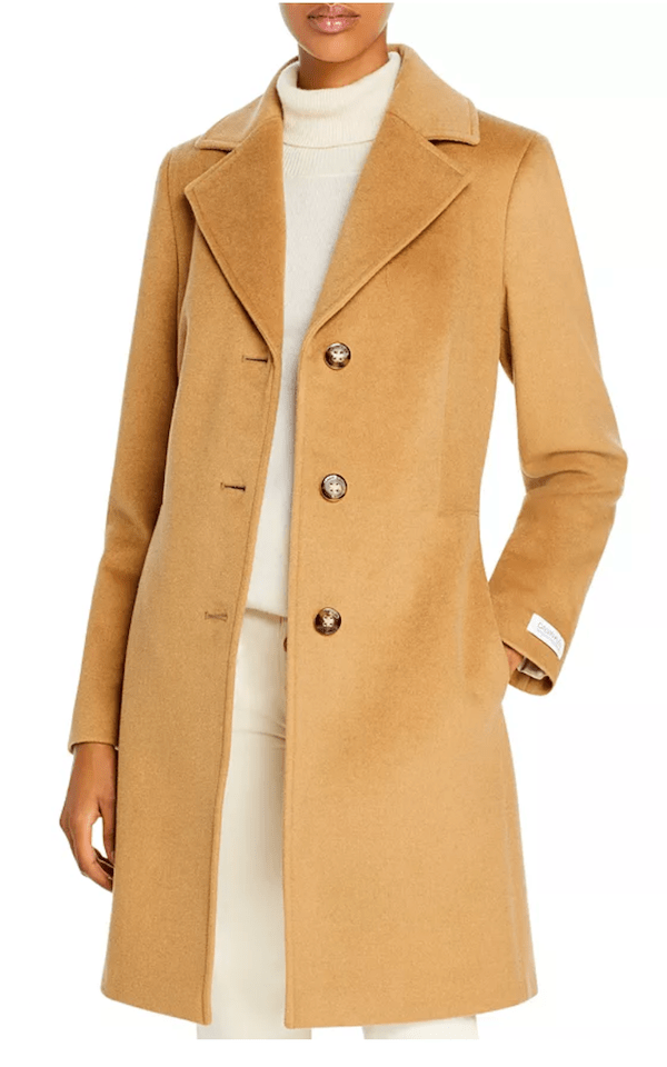 women's camel coat