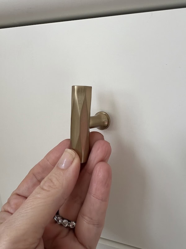 modern brass cabinet knob.