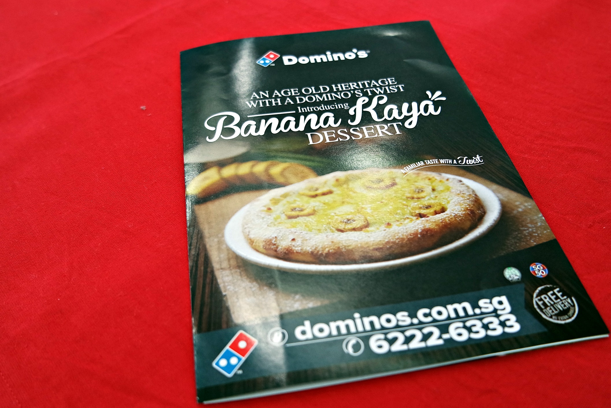 Domino's Pizza celebrate SG50 with 50 off and new Banana Kaya Dessert