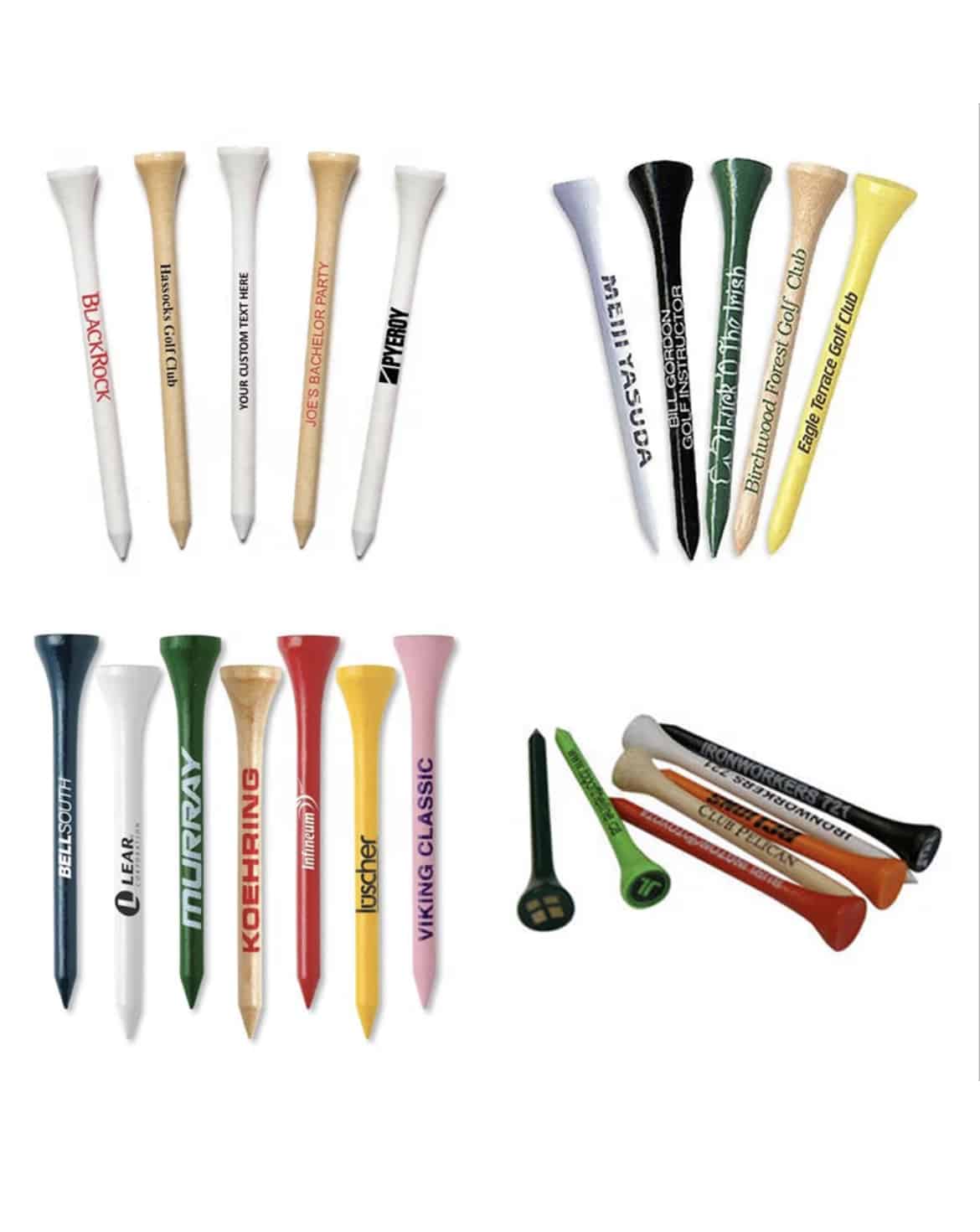 Printed Golf Tees 83mm Shaft & Cup Print Golf Tees TH Golf