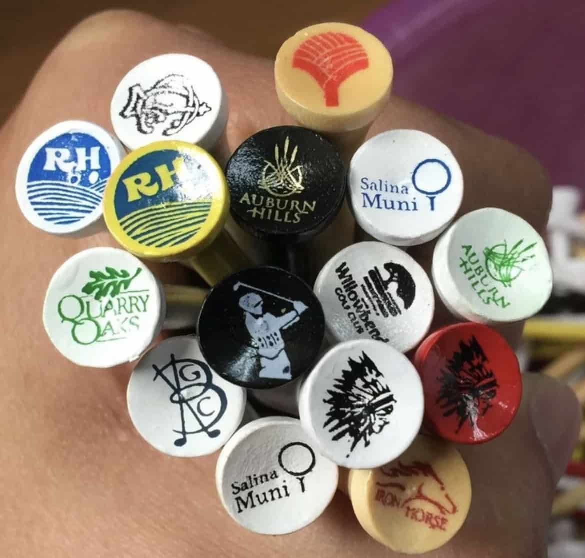 Printed Golf Tees 70mm Cup Print TH Golf