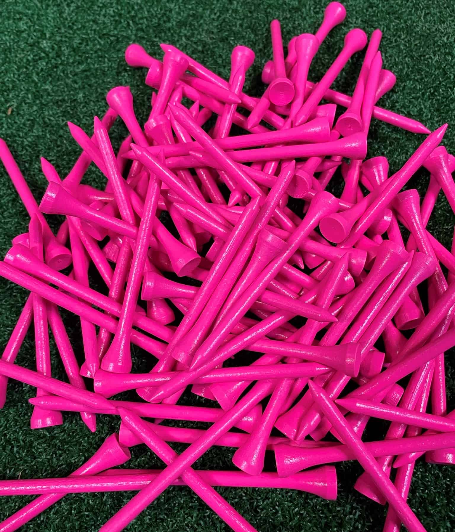 Golf Tees 83mm Bamboo Multiple Colours TH Golf