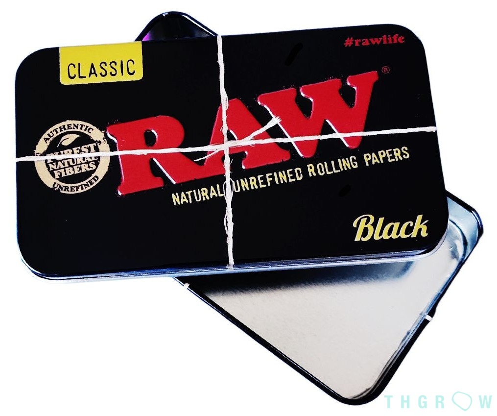 Estuche Black Tin Box de Raw THGrow Online)