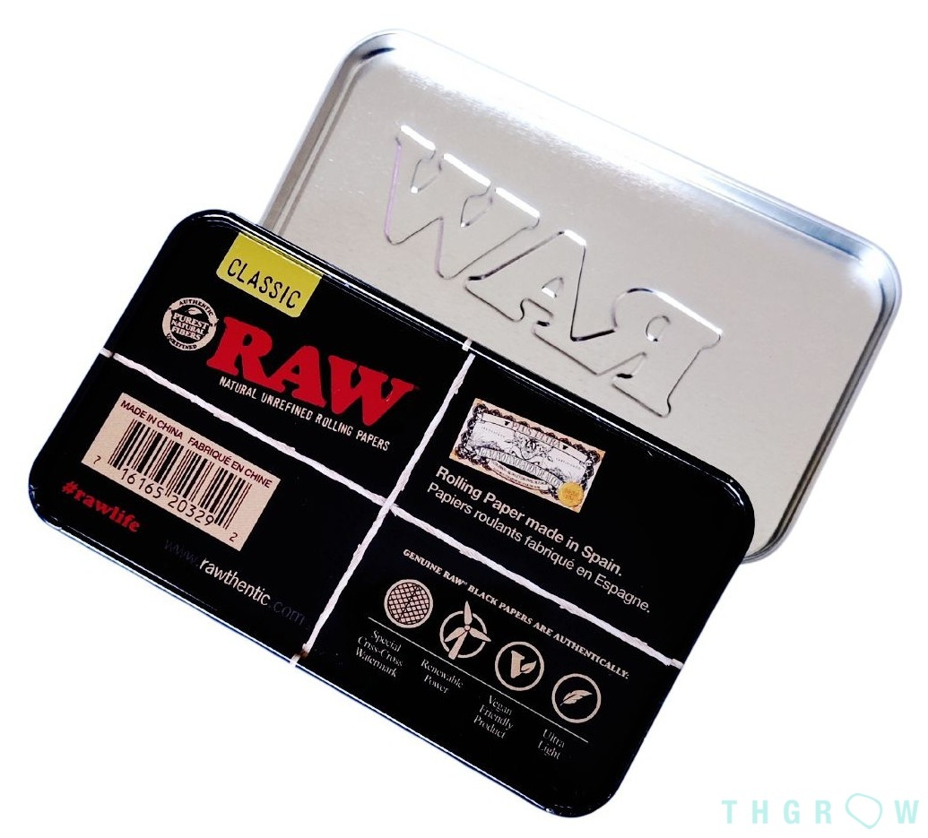 Estuche Black Tin Box de Raw THGrow Online)