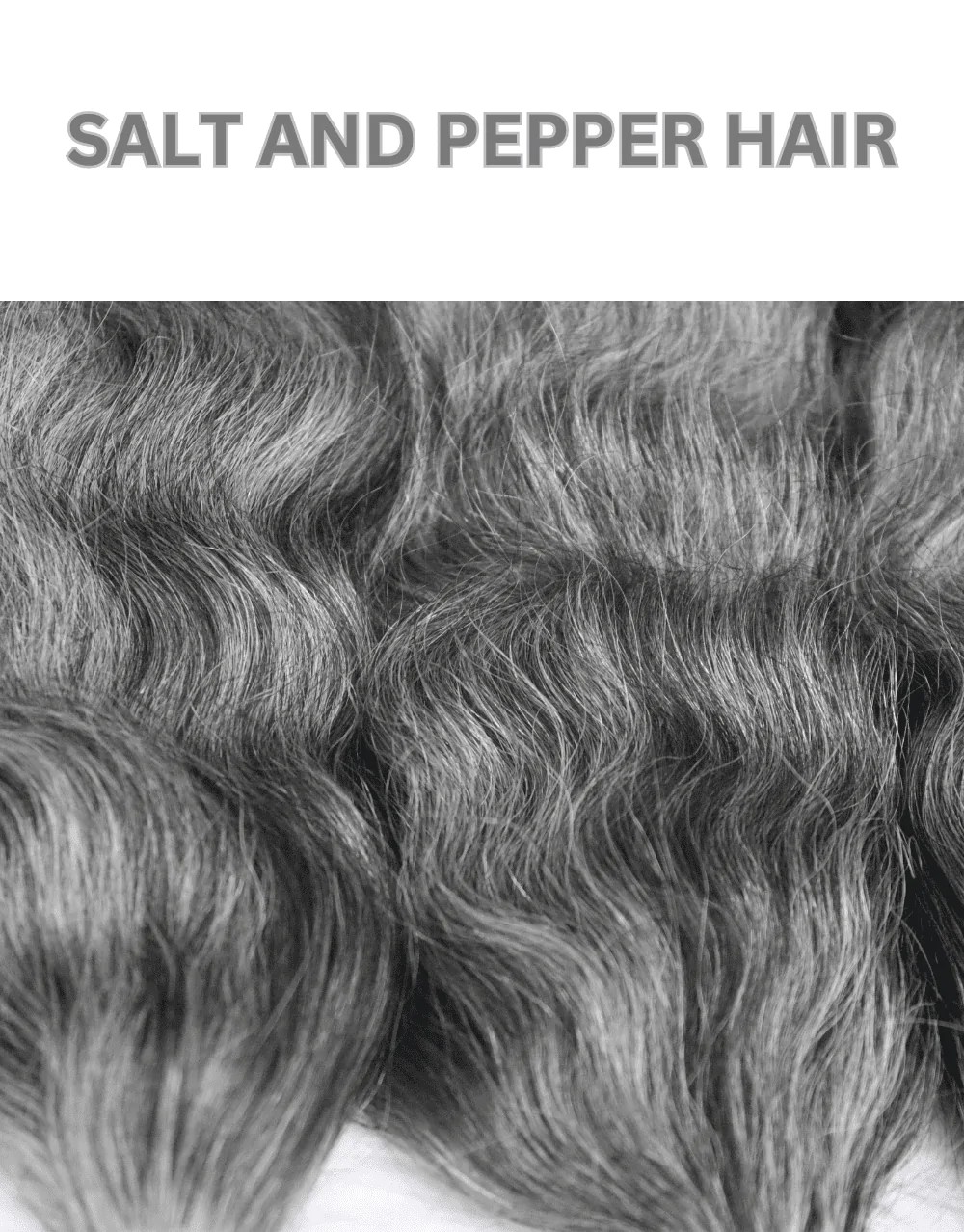 Best Salt & Pepper Grey Hair Extension From Thicklengths India