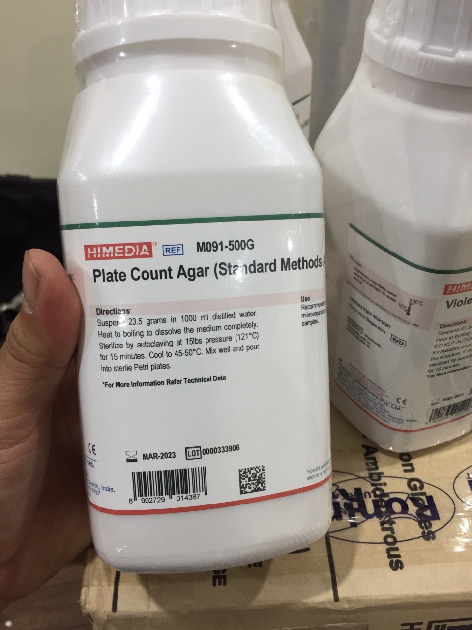 Plate Count Agar (Standard Method Agar) M091 Thiết bị phòng thí nghiệm