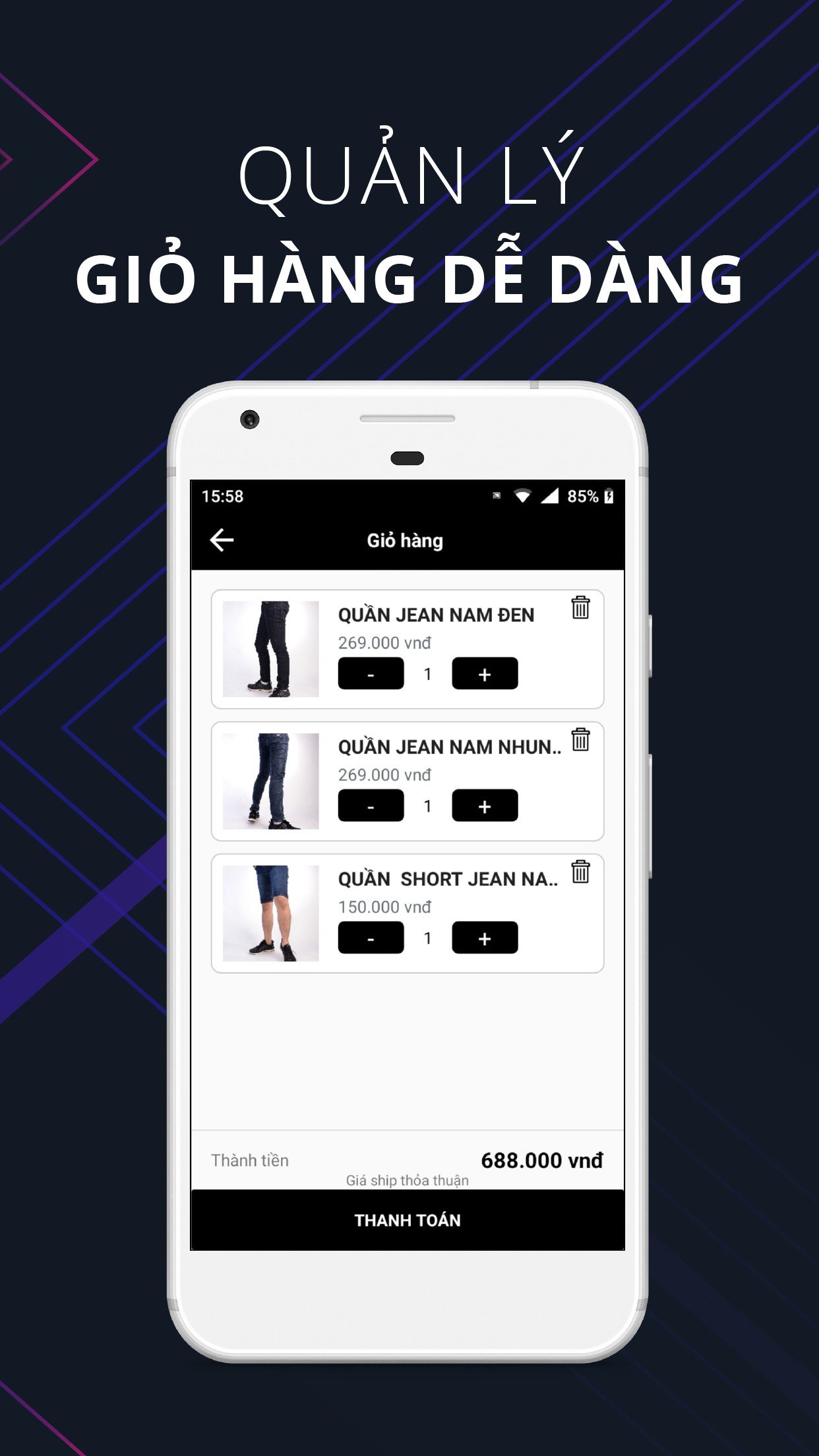 Thiết kế app bán hàng, ứng dụng bán hàng trên Android, Ios