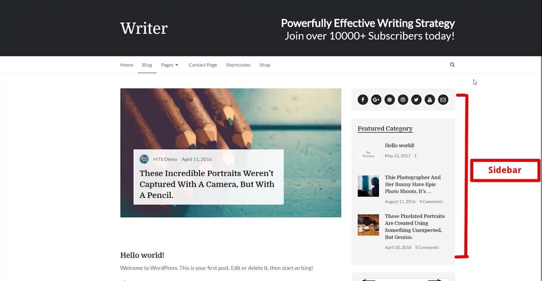 Giải thích sidebar là gì và cách sử dụng đúng trong thiết kế website