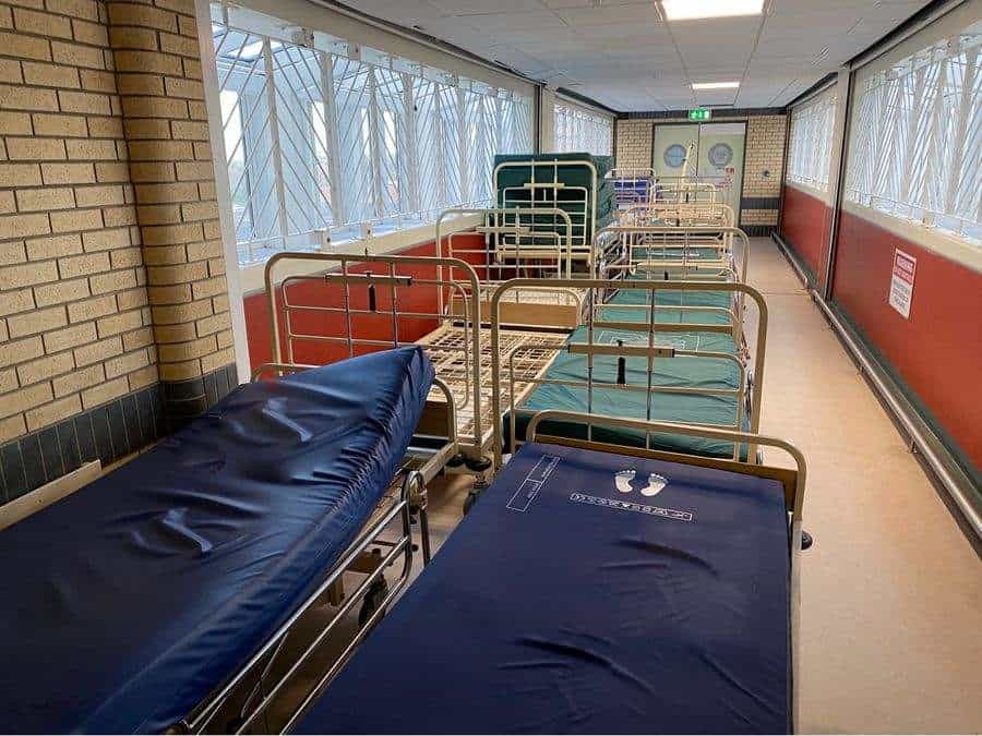 Beechfield Healthcare donates hospital beds and mattresses to help