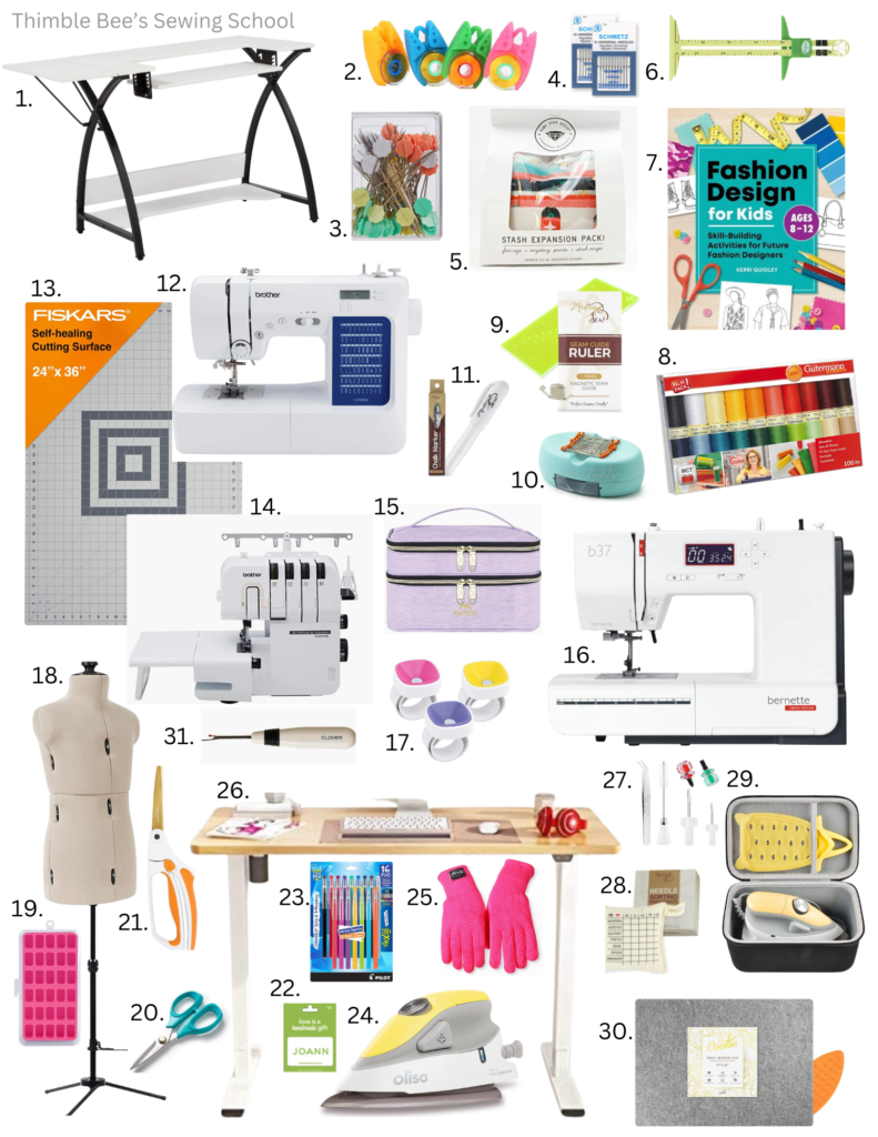 Holiday Gift Guide For Beginner Seamstress Thimble Bee's Sewing School