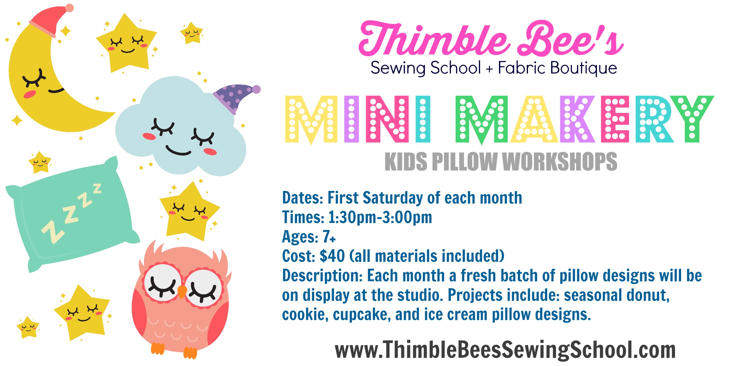 Mini Makery Thimble Bee's Sewing School