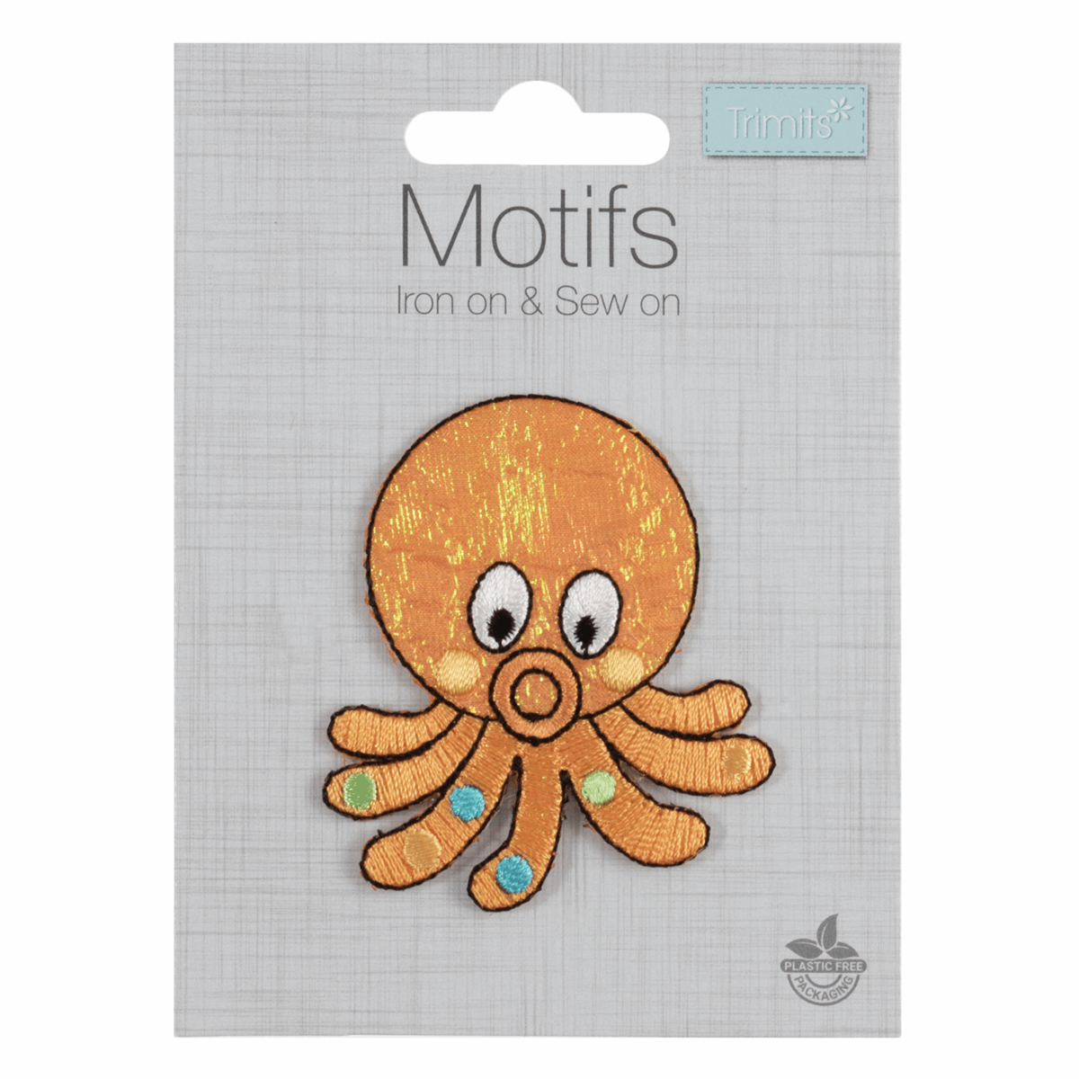 Octopus Motif Iron on and Sew on Thimbles Fabrics and Crafts
