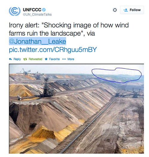 Shocking Image How Wind Turbines Ruin Landscapes This is Not Cool