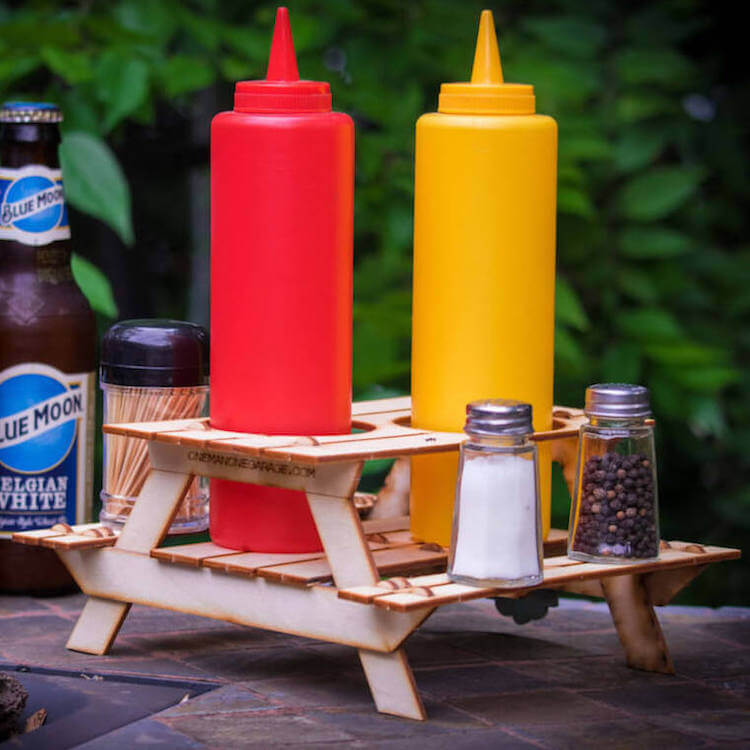 Condiment Picnic Table This Year's Best Gift Ideas