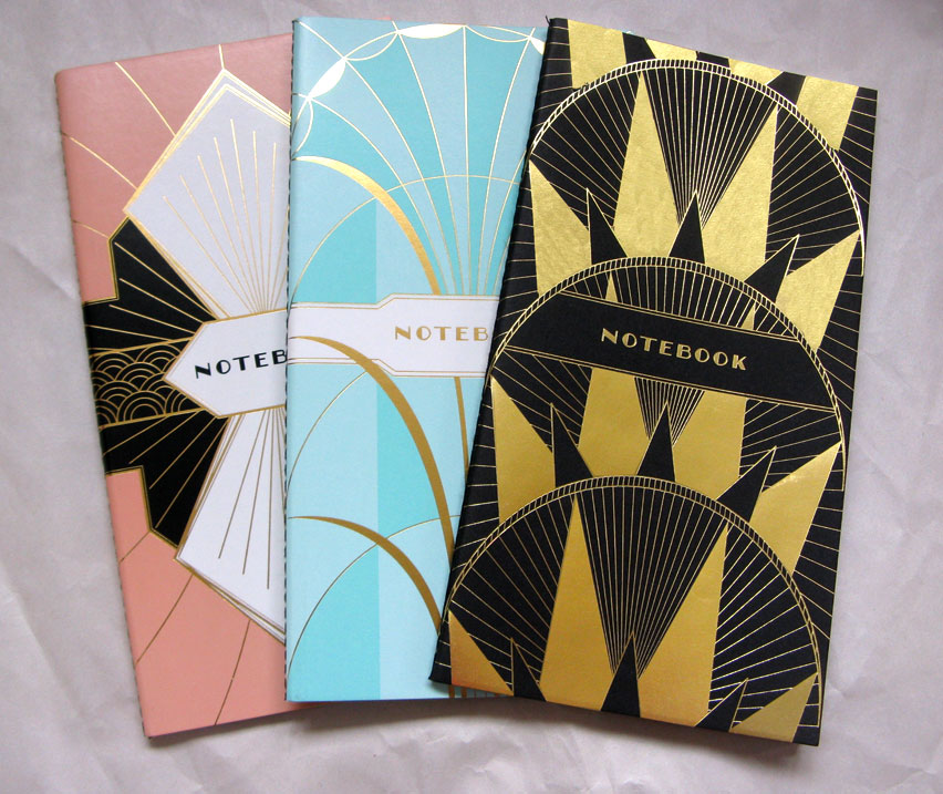 Things Deco ST176 Art Deco Notebooks (set of 3)