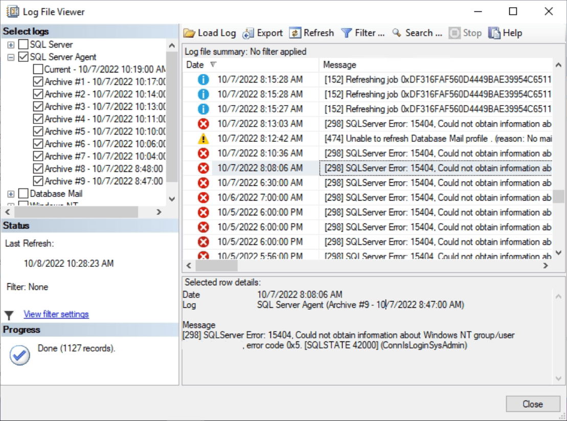 Power BI Report Server Schedules SQLServer Error 15404 UNBLOG Tutorials