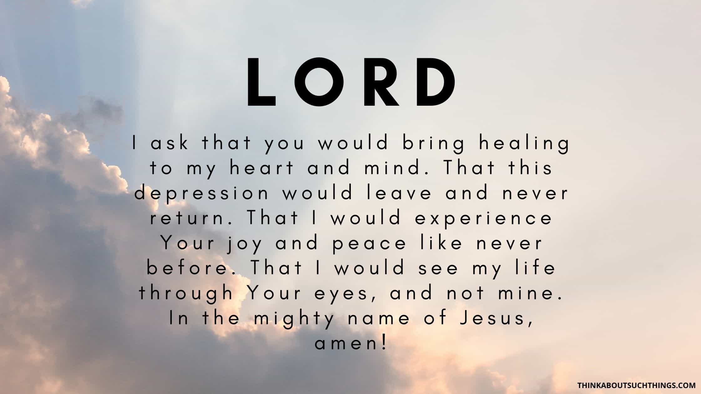 7 Breakthrough Prayers For Depression Think About Such Things