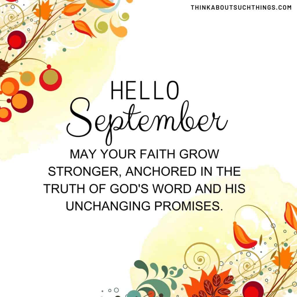 28 Beautiful September Blessings Images & Quotes Think About Such Things