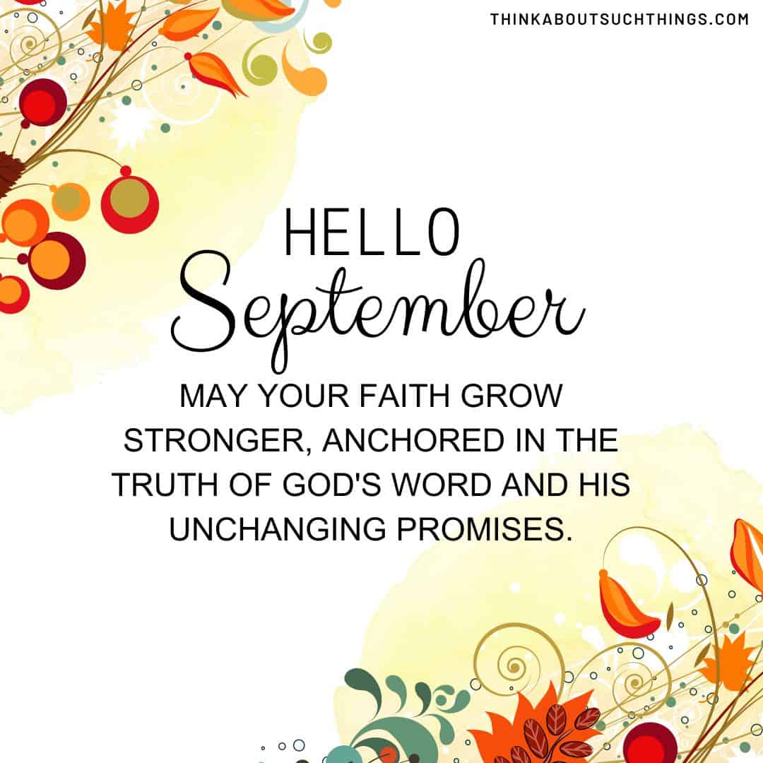 28 Beautiful September Blessings Images & Quotes Think About Such Things