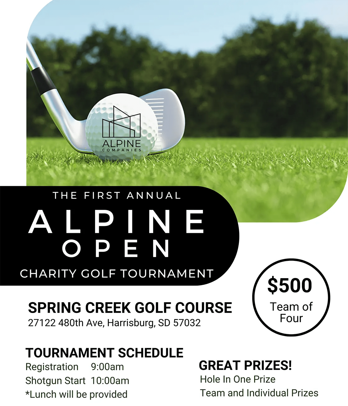 Alpine Annual Open Charity Golf Tournament Alpine