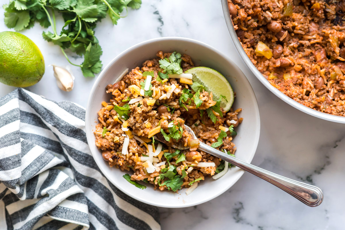Sofrito Beef, Beans, and Rice ThinkBeef