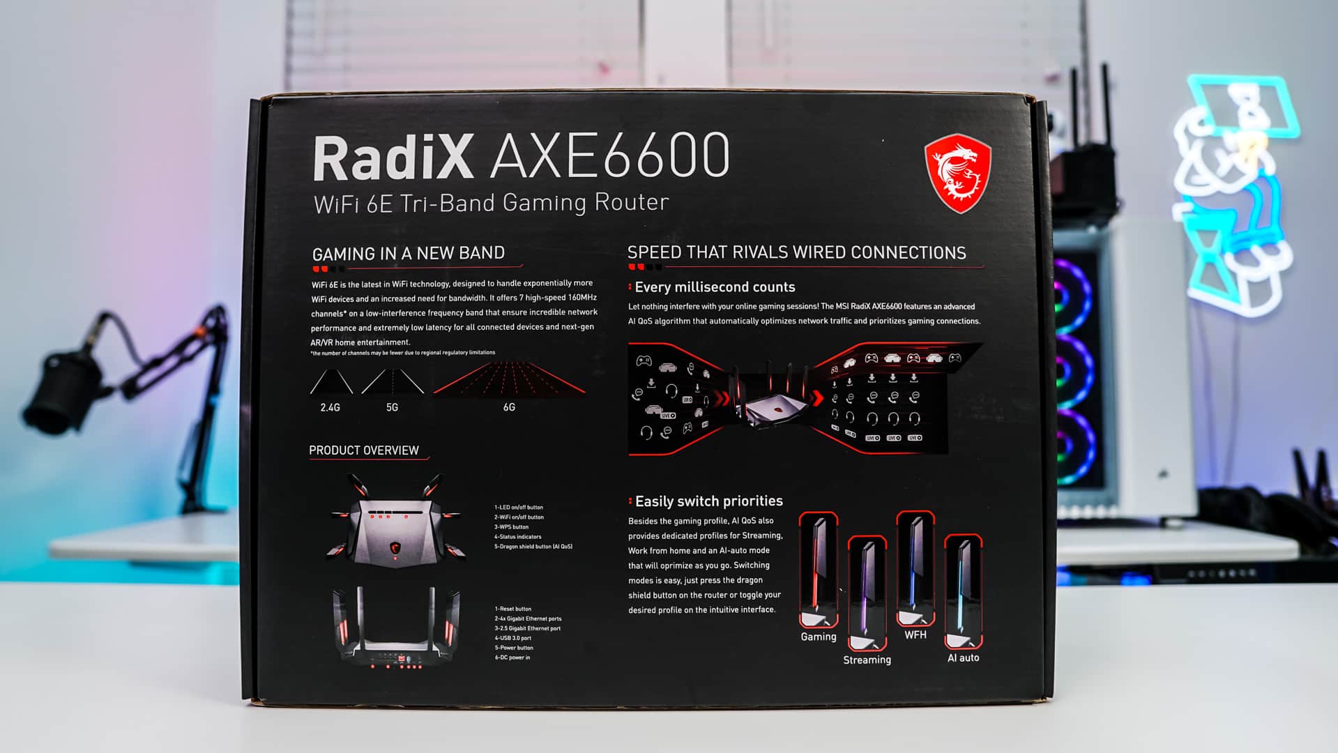 MSI RadiX AXE6600 WiFi 6E Tri-Band Gaming Router Review