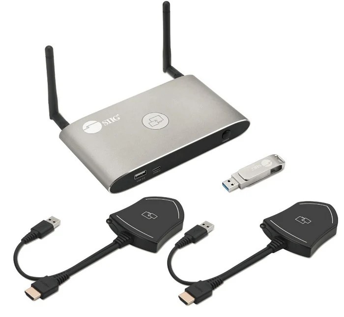 SIIG CEH26611S1 Dual View Wireless Media Presentation Kit from ThinkEDU
