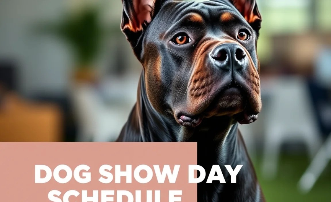A Typical Dog Show Day Schedule (Example)