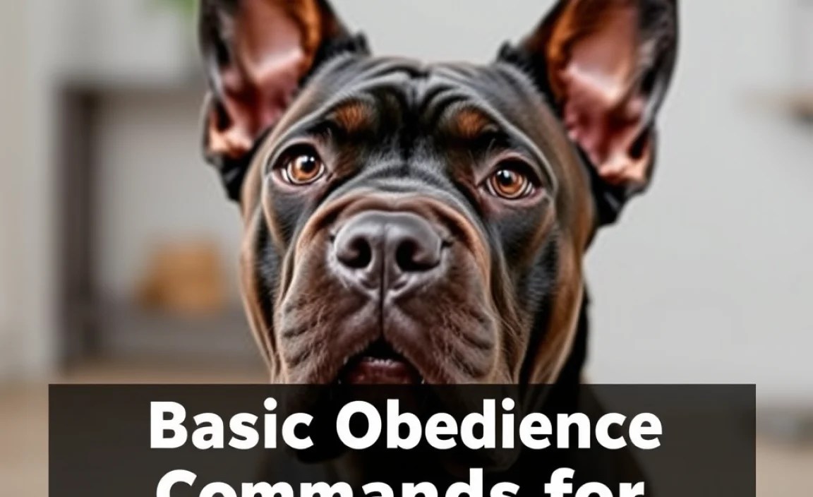 Basic Obedience Commands for Cane Corsos