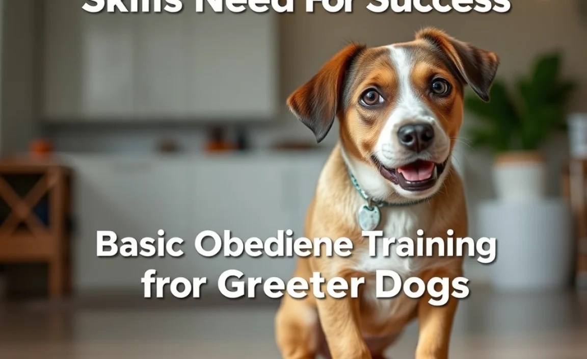 Basic Obedience Training for Greeter Dogs