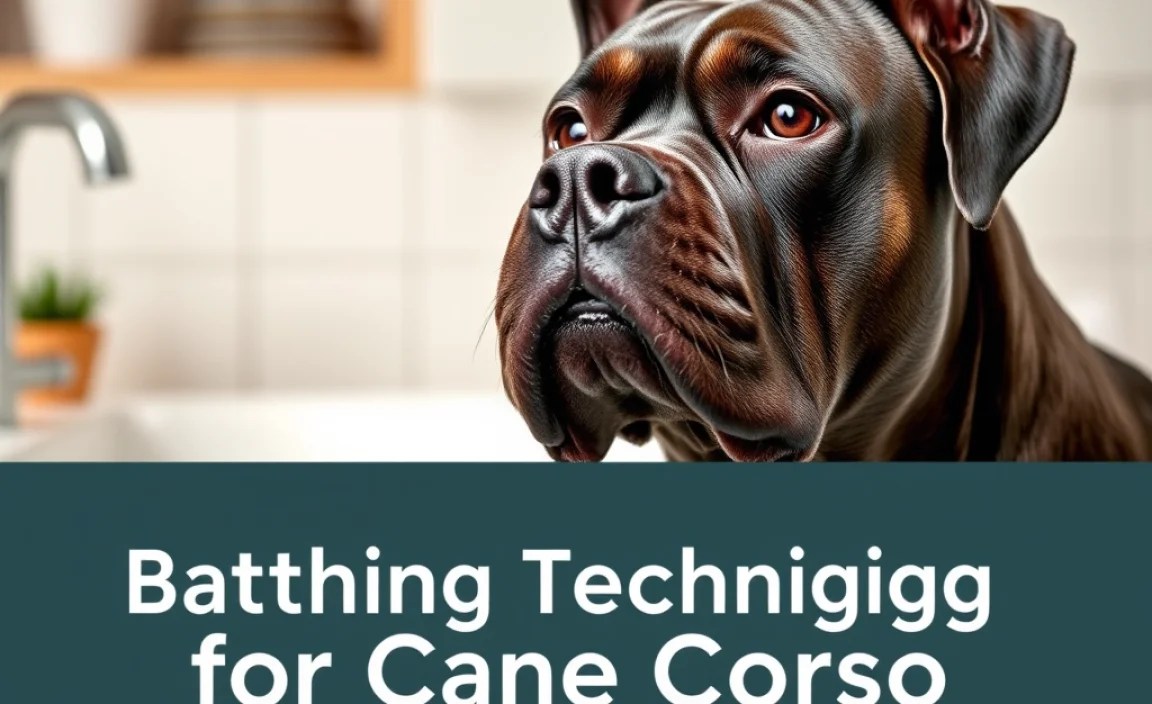 Bathing Techniques for Cane Corso