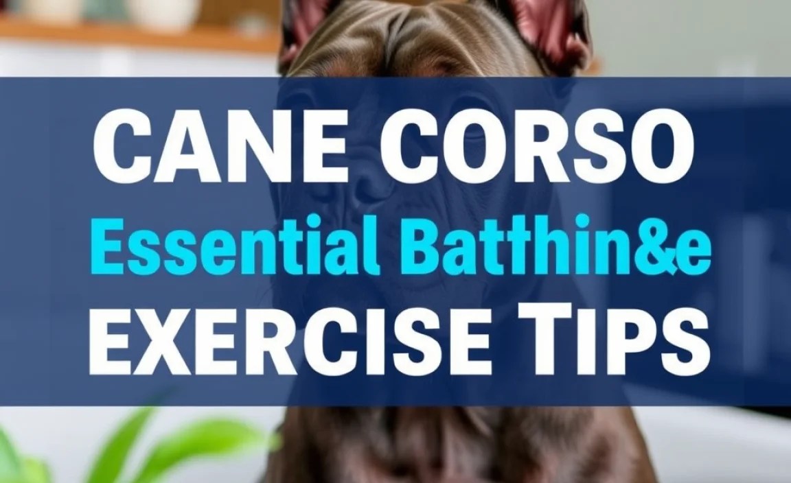 Cane Corso Colors: Essential Bathing & Exercise Tips