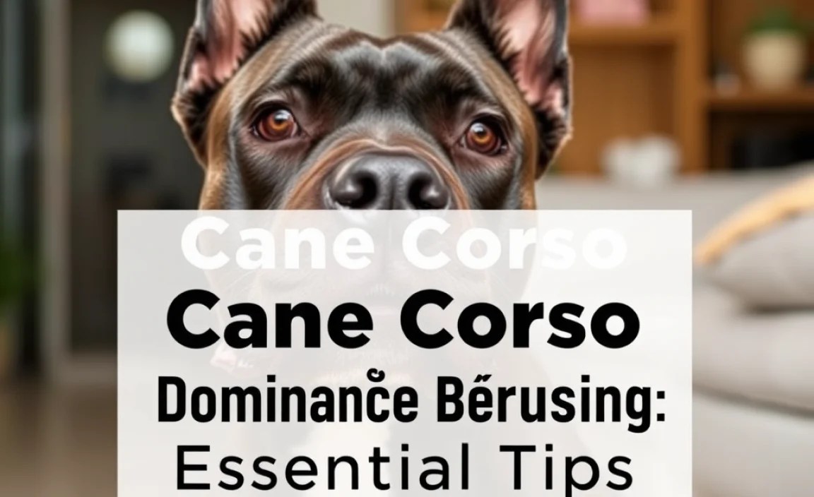 Cane Corso Dominance Brushing: Essential Tips
