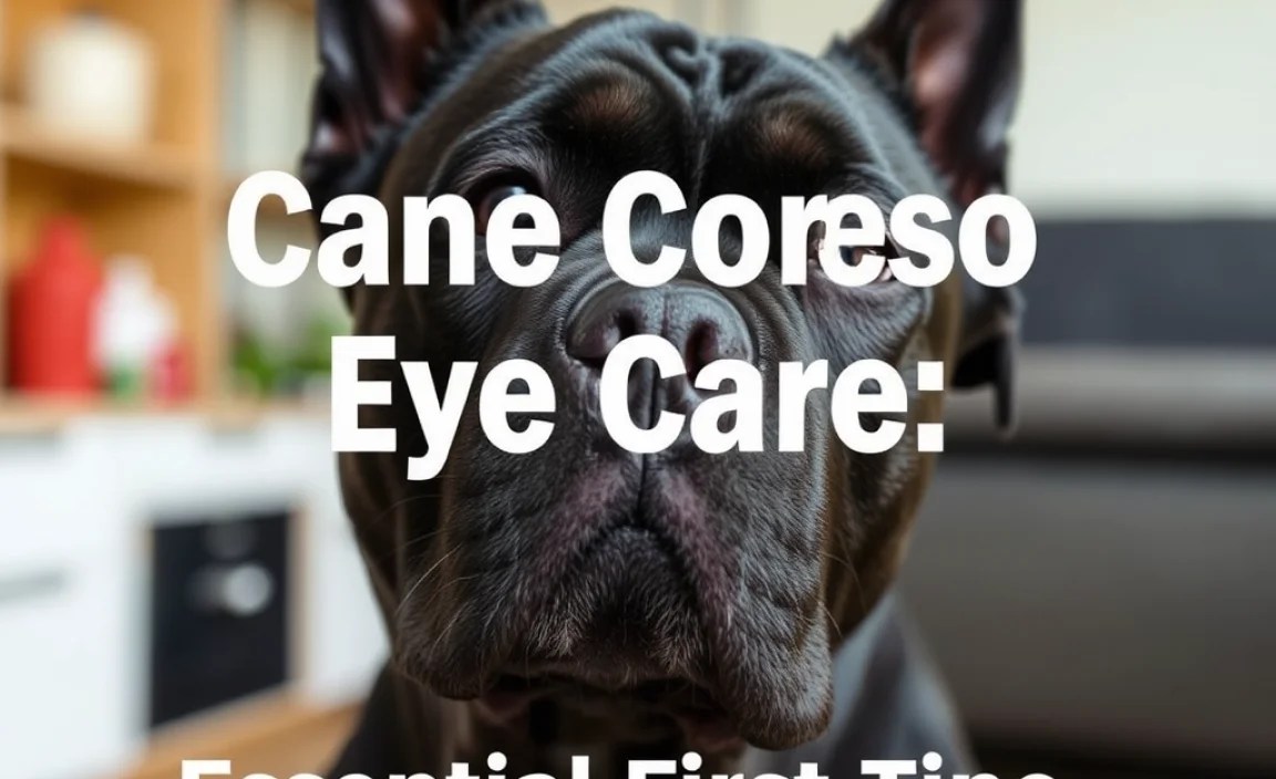 Cane Corso Eye Care: Essential First-Time Tips