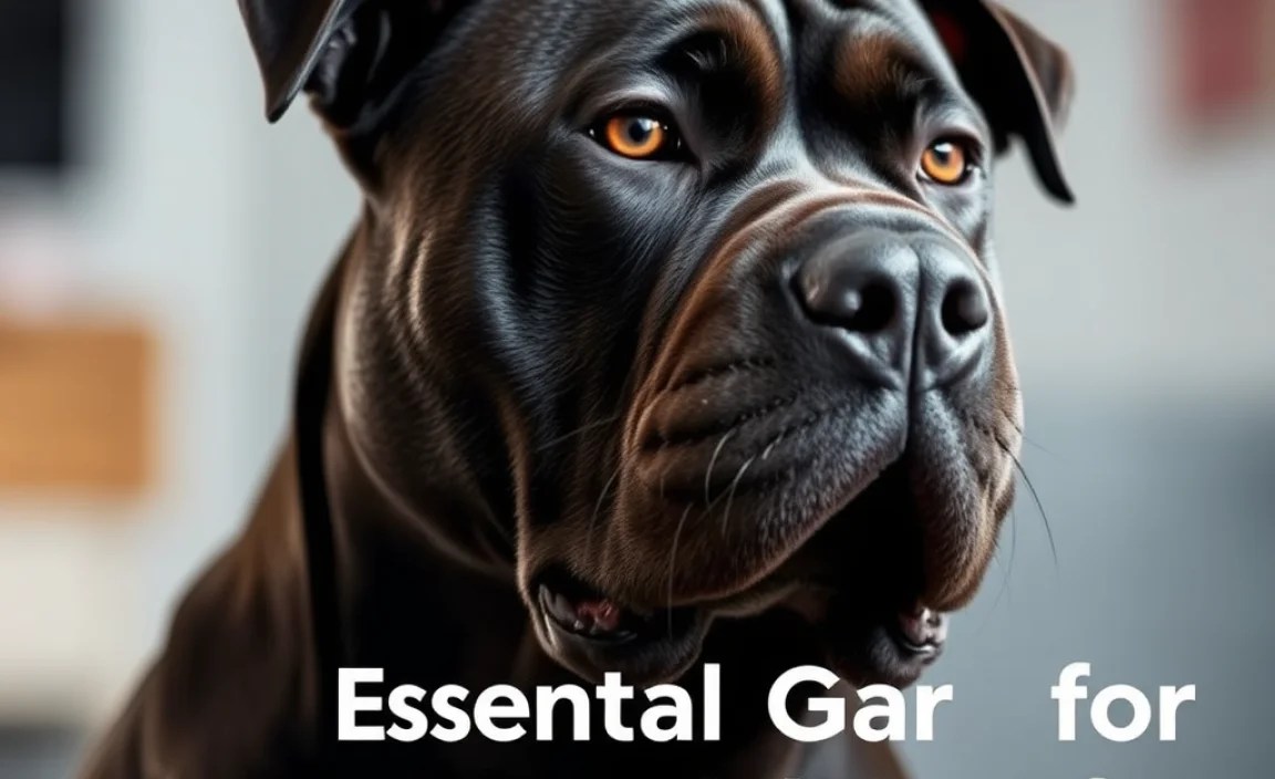 Essential Gear for Cane Corso Exercise