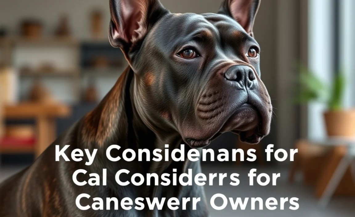 Key Considerations for Cane Corso Owners