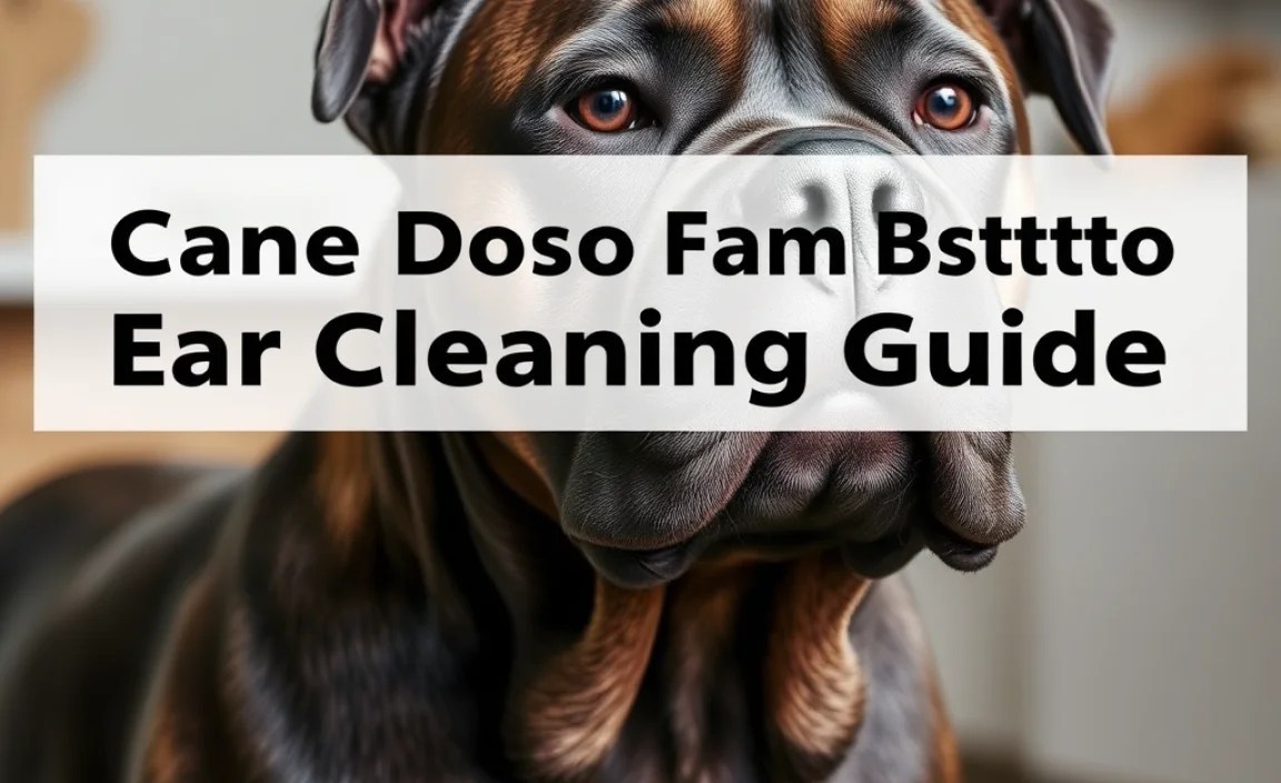 Step-by-Step Cane Corso Ear Cleaning Guide