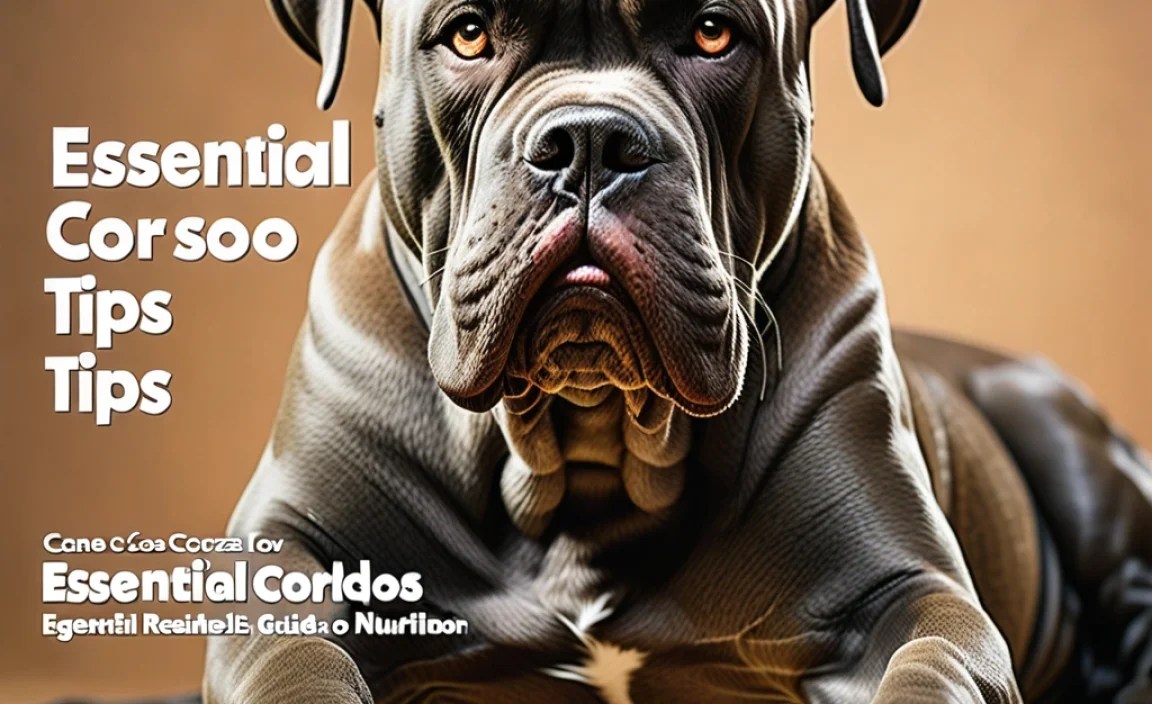 Cane Corso Beginner Tips: Essential Nutrition Guide