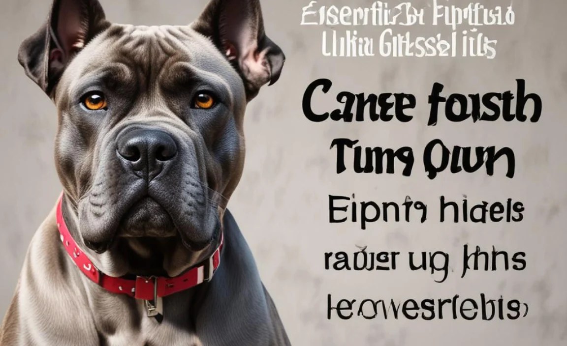 Cane Corso Collar: Essential Puppy Shots Guide
