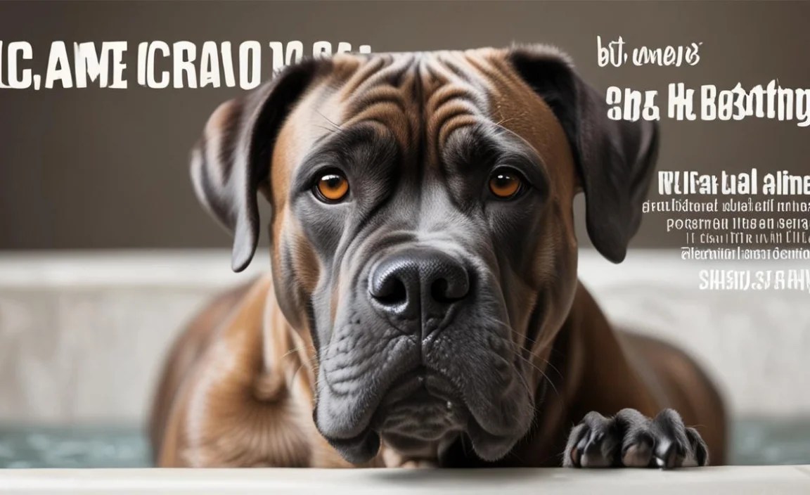 Cane Corso Diet Bathing: Essential Tips