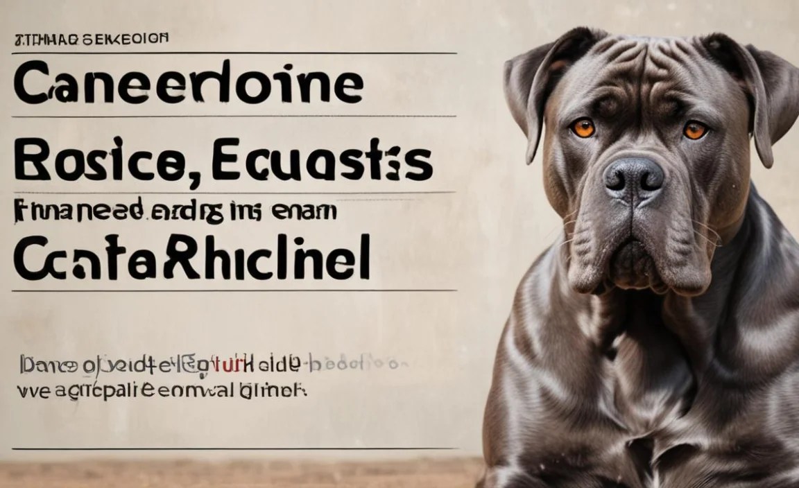 Cane Corso Diet Weight: Essential Guide