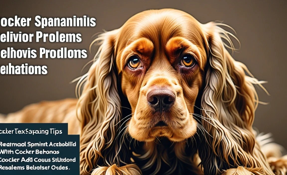 Cocker Spaniel Behavior Problems: Solutions & Tips!