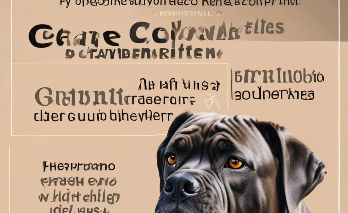 Essential Nutrients for Cane Corso Development