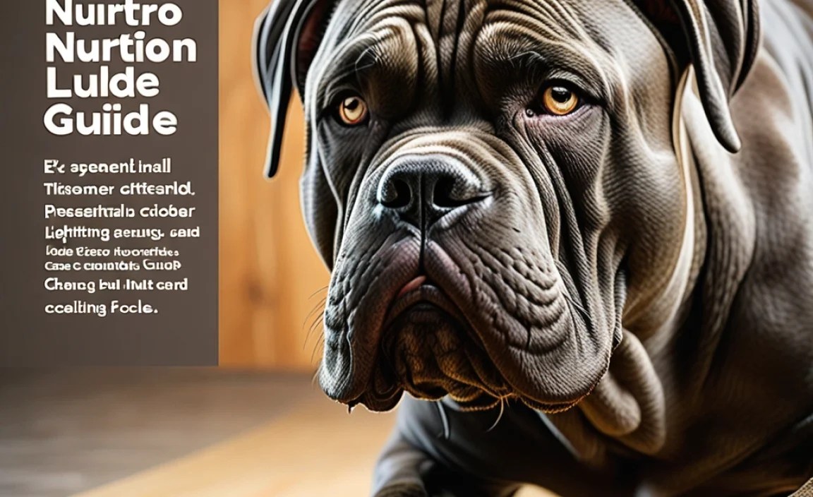 Essential Nutrients for Cane Corso