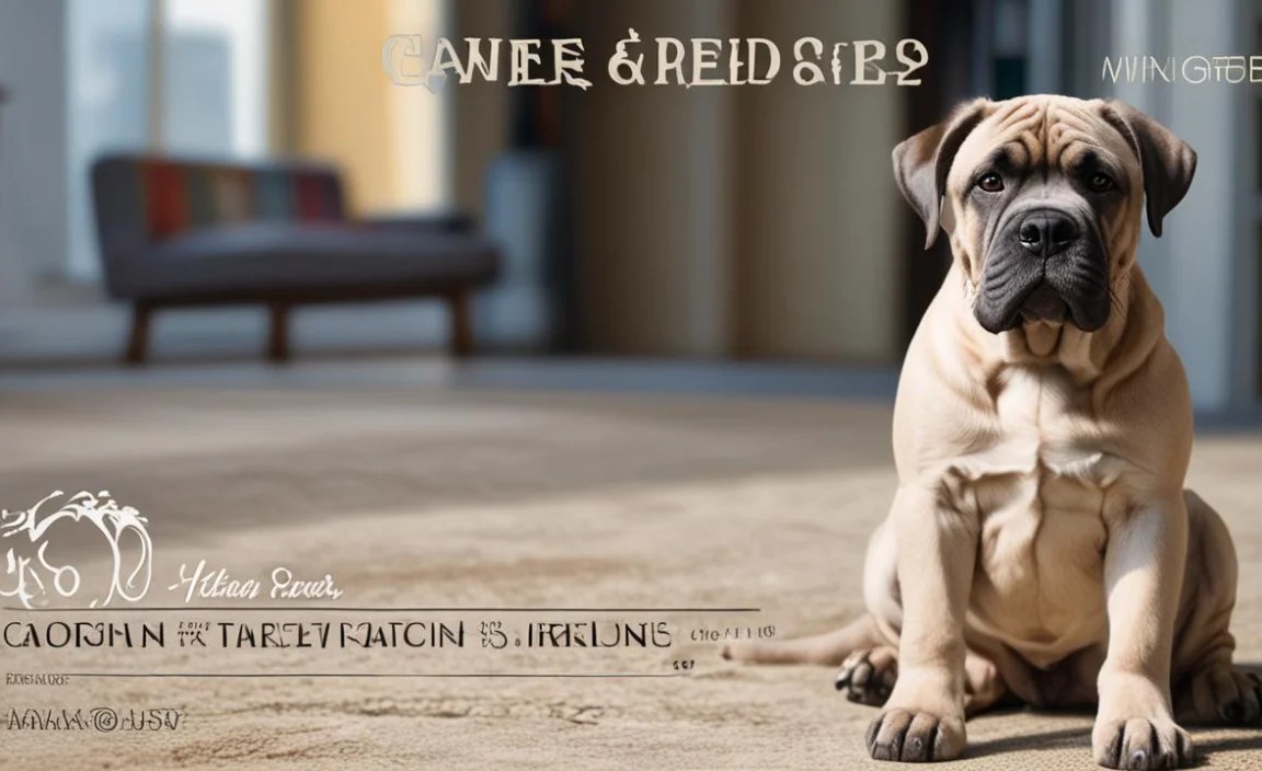 Growth Chart for Cane Corso